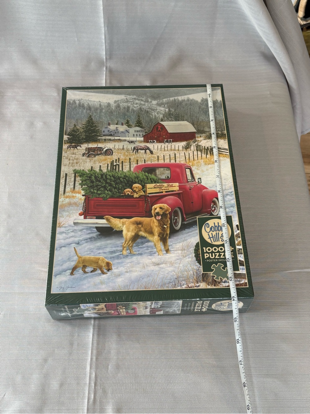 Cobb Hill by New Balance Red Truck with Golden Dogs Holiday Puzzle - Picture 4 of 5